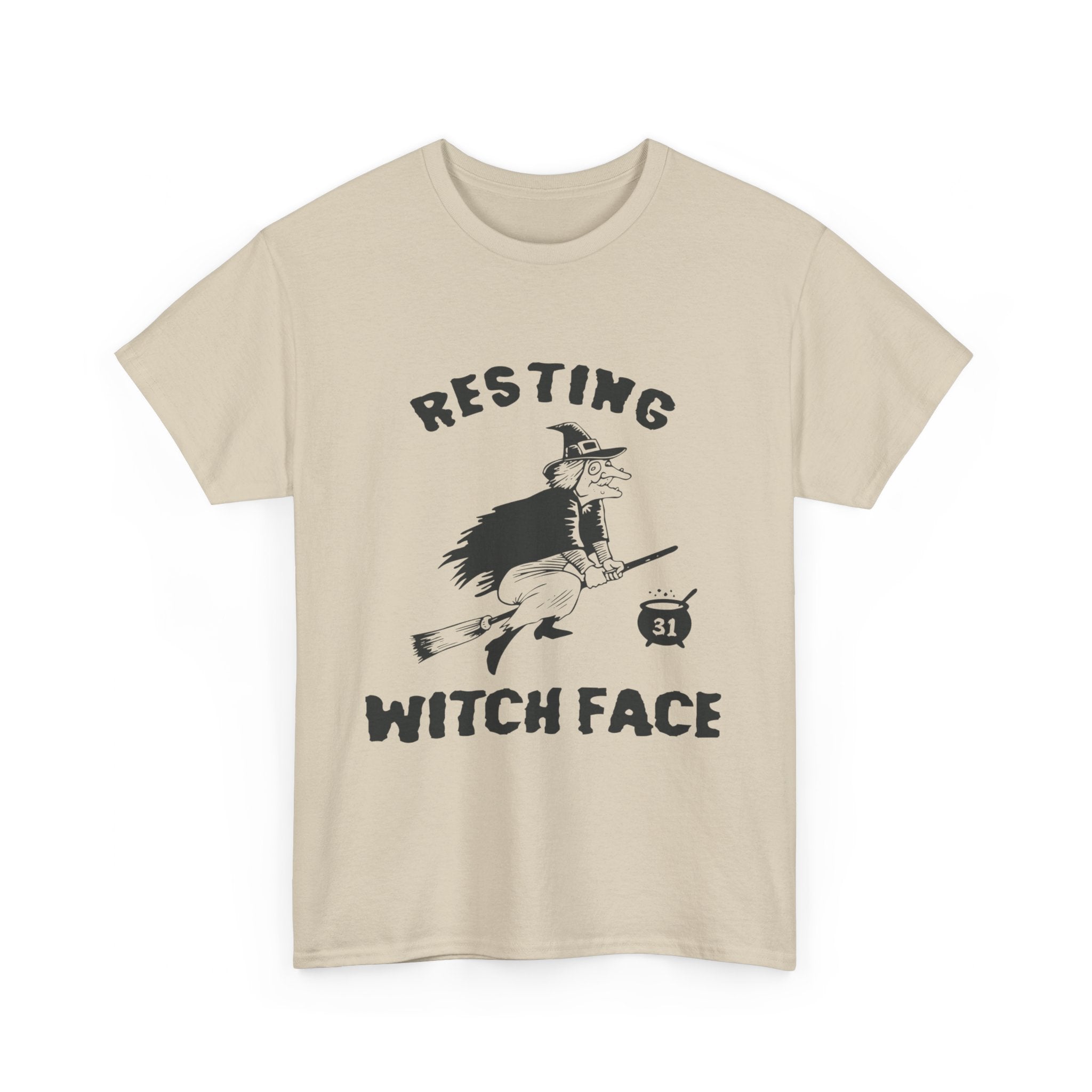 Resting Witch Face Halloween T-Shirt - Funny Witch Tee