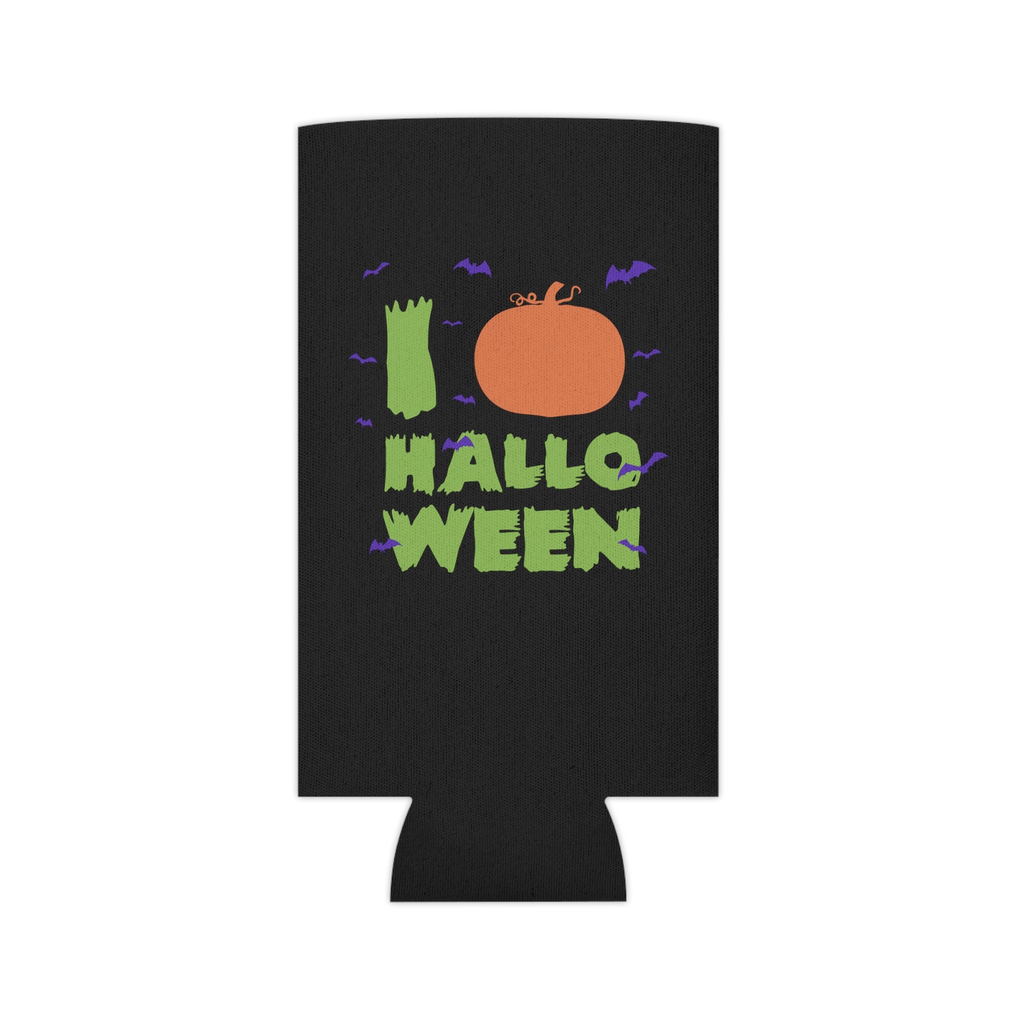 I Love Halloween Can Cooler - Festive Beverage Holder