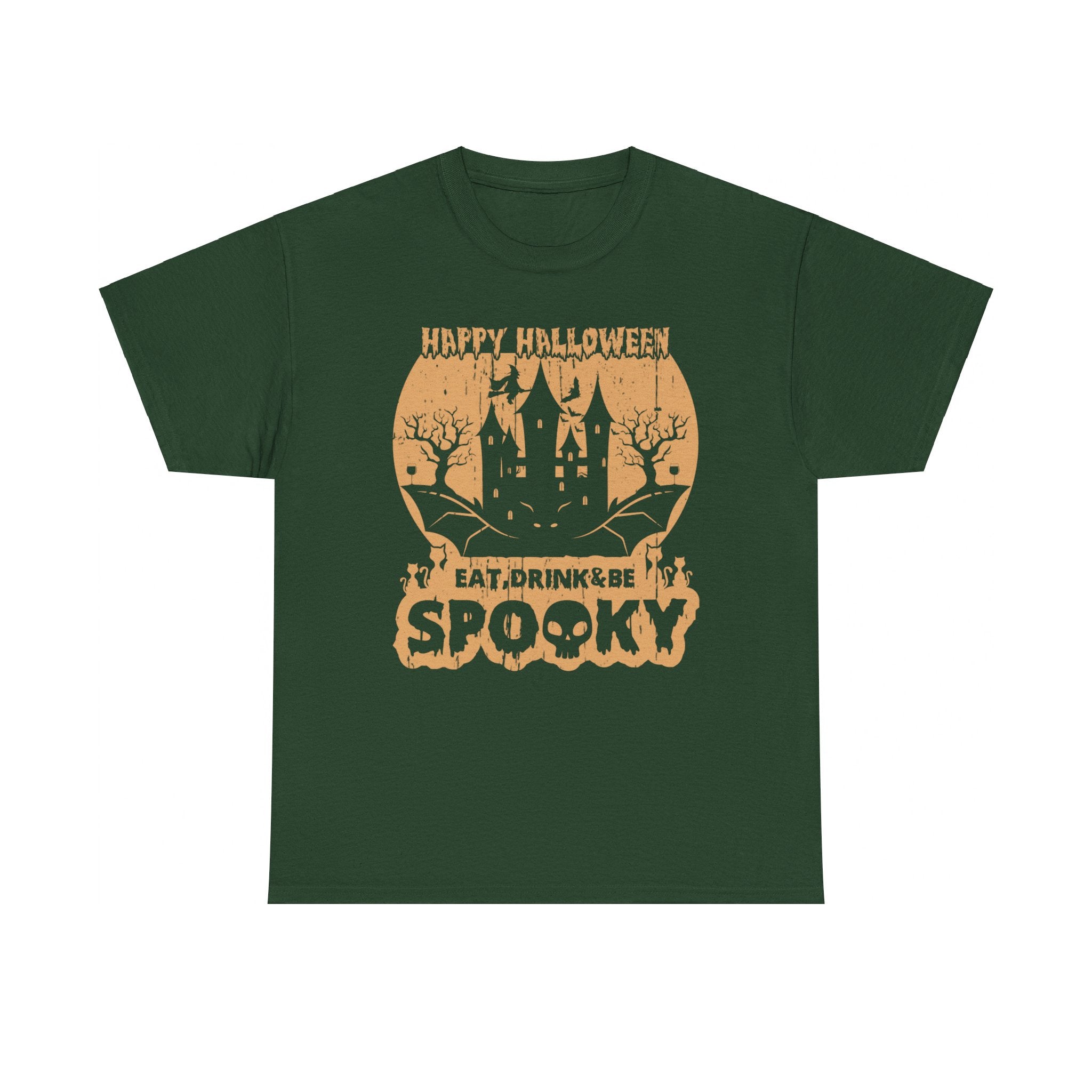 Happy Halloween Eat, Drink & Be Spooky T-Shirt - Festive Costume Tee