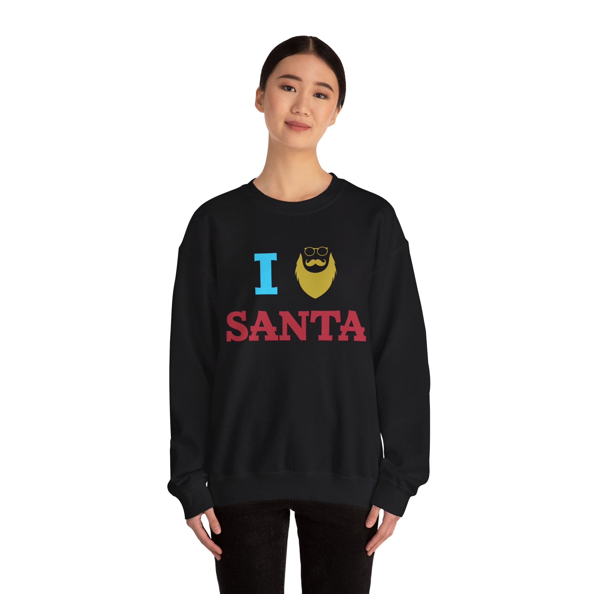 Christmas 'I Love Santa' Sweatshirt - Festive Holiday Apparel