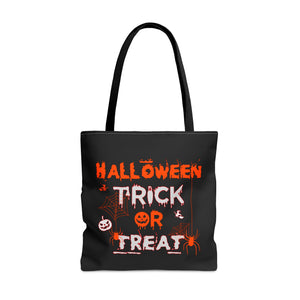 Halloween Trick or Treat Candy Bag - Spooky Halloween Tote Bag - Kids Halloween Candy Holder - Halloween Party Favor