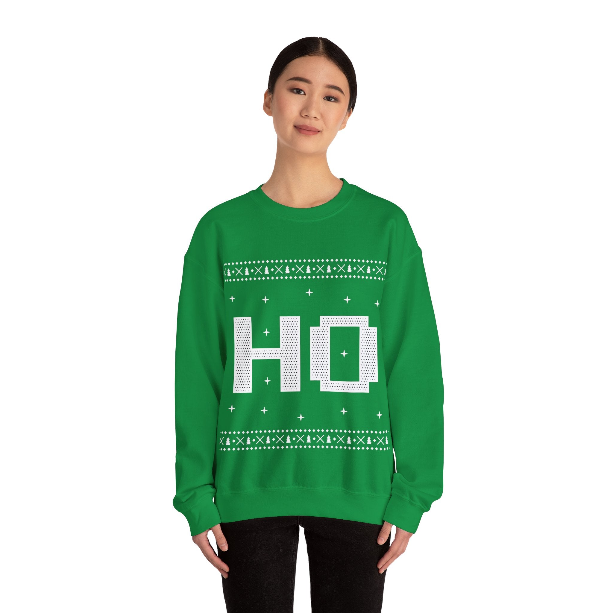 Festive 'Ho Ho Ho' Christmas Sweater for Seasonal Cheer