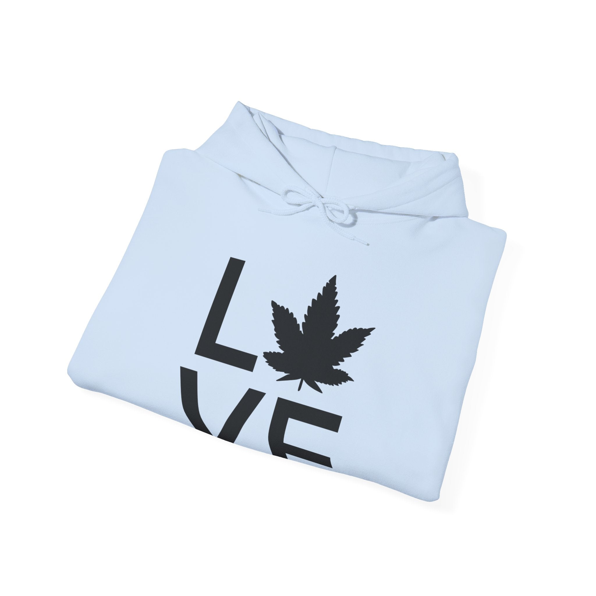 Love Grows: Unique Hoodie with a Marijuana Leaf Twist