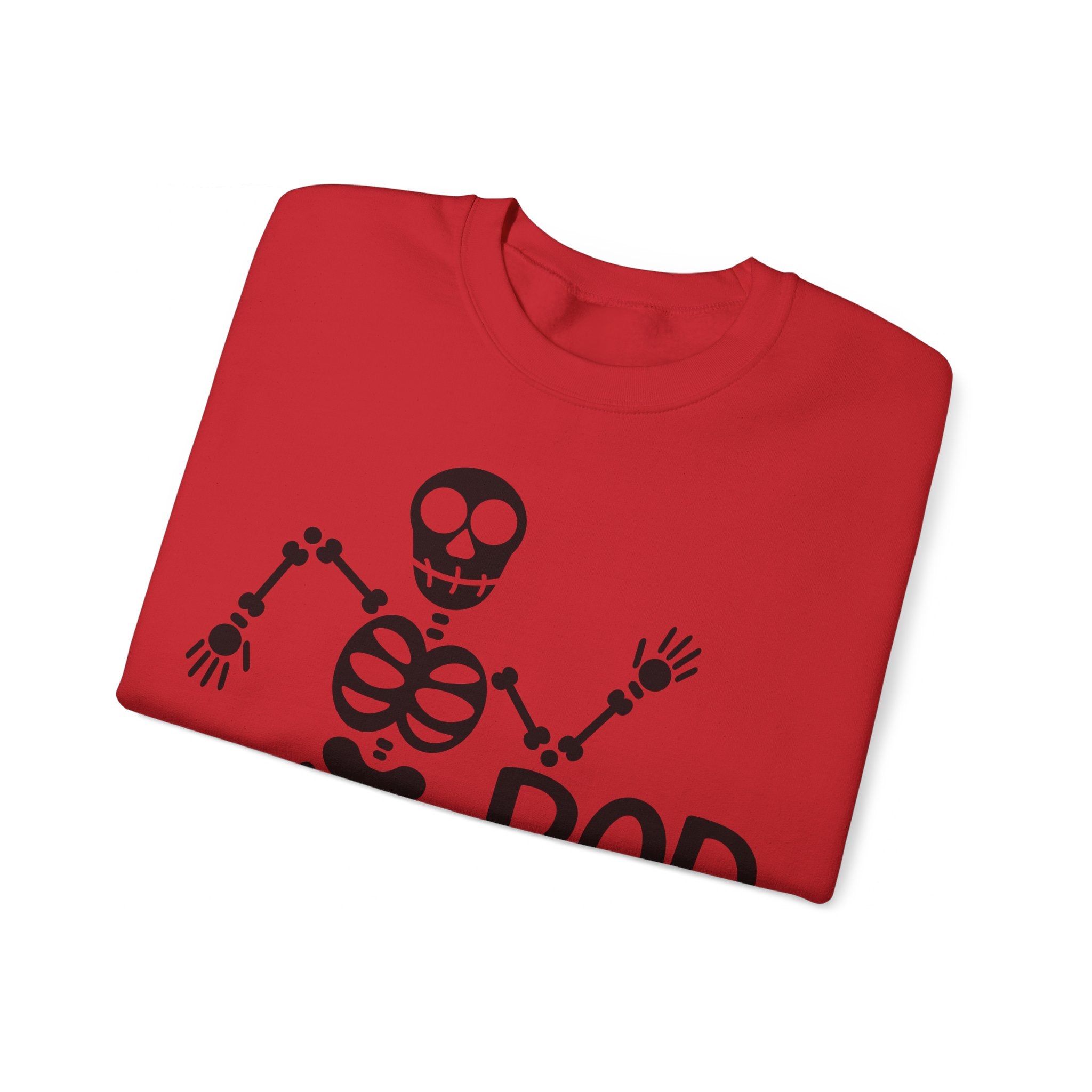 Spooky Season Vibes: 'Bad to the Bone' Halloween Crewneck Sweatshirt