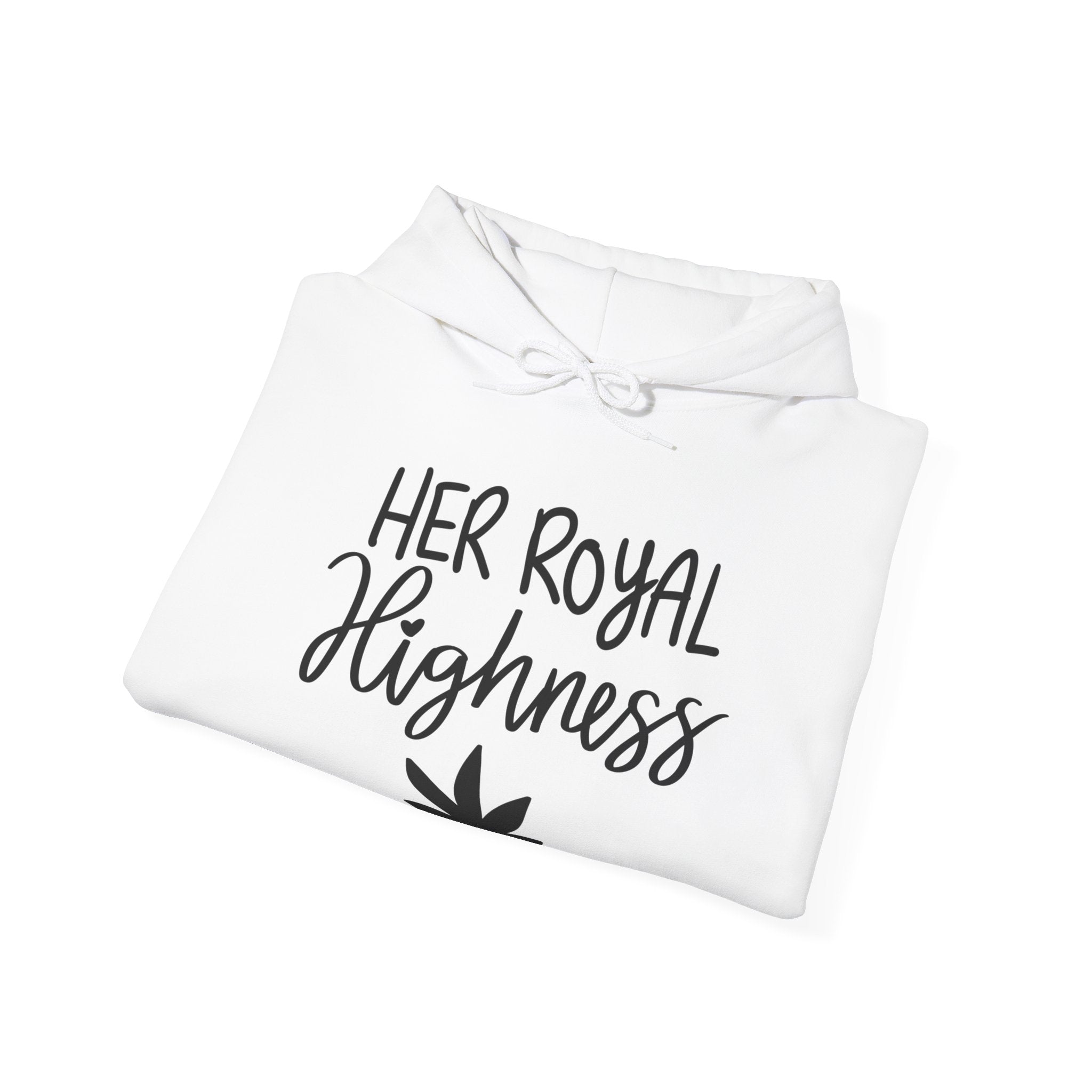 Her Royal Highness Hoodie - Majestic Style with a Cannabis Crown