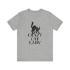 Crazy Cat T-shirt, Pussy Cat Tshirt, Cat Lover Shirt, Pet Unisex Shirt, Crewneck Shirt, Short Sleeve Tee, Gift for Him, Gift for Her