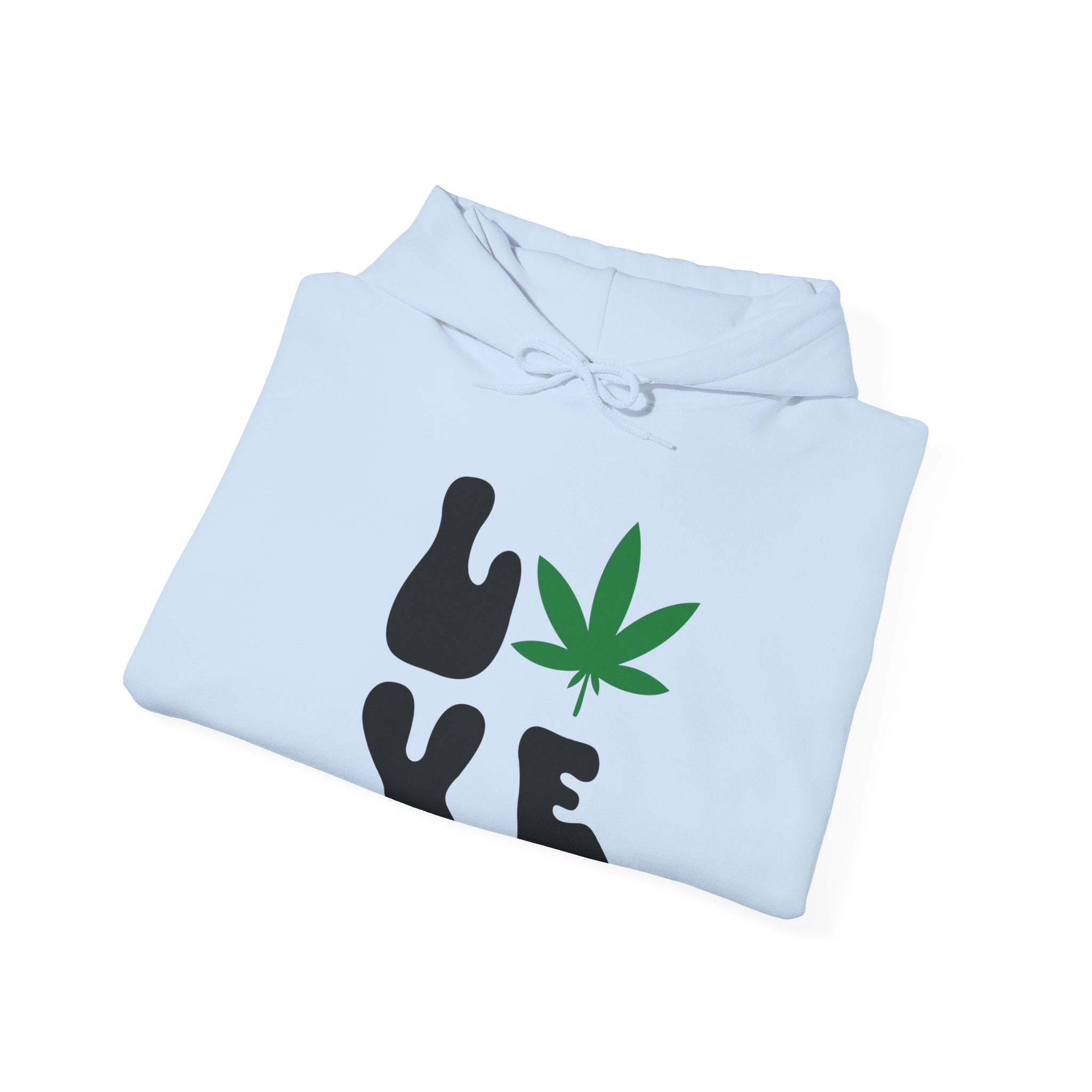 Leaf of Love: Unique Hoodie with a Cannabis Twist