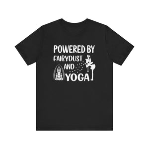 Powered By Fairydust T-shirt, Yoga Tshirt, Meditation Shirt, Unisex Shirt, Crewneck Shirt, Short Sleeve Tee, Gift for Him, Gift for Her