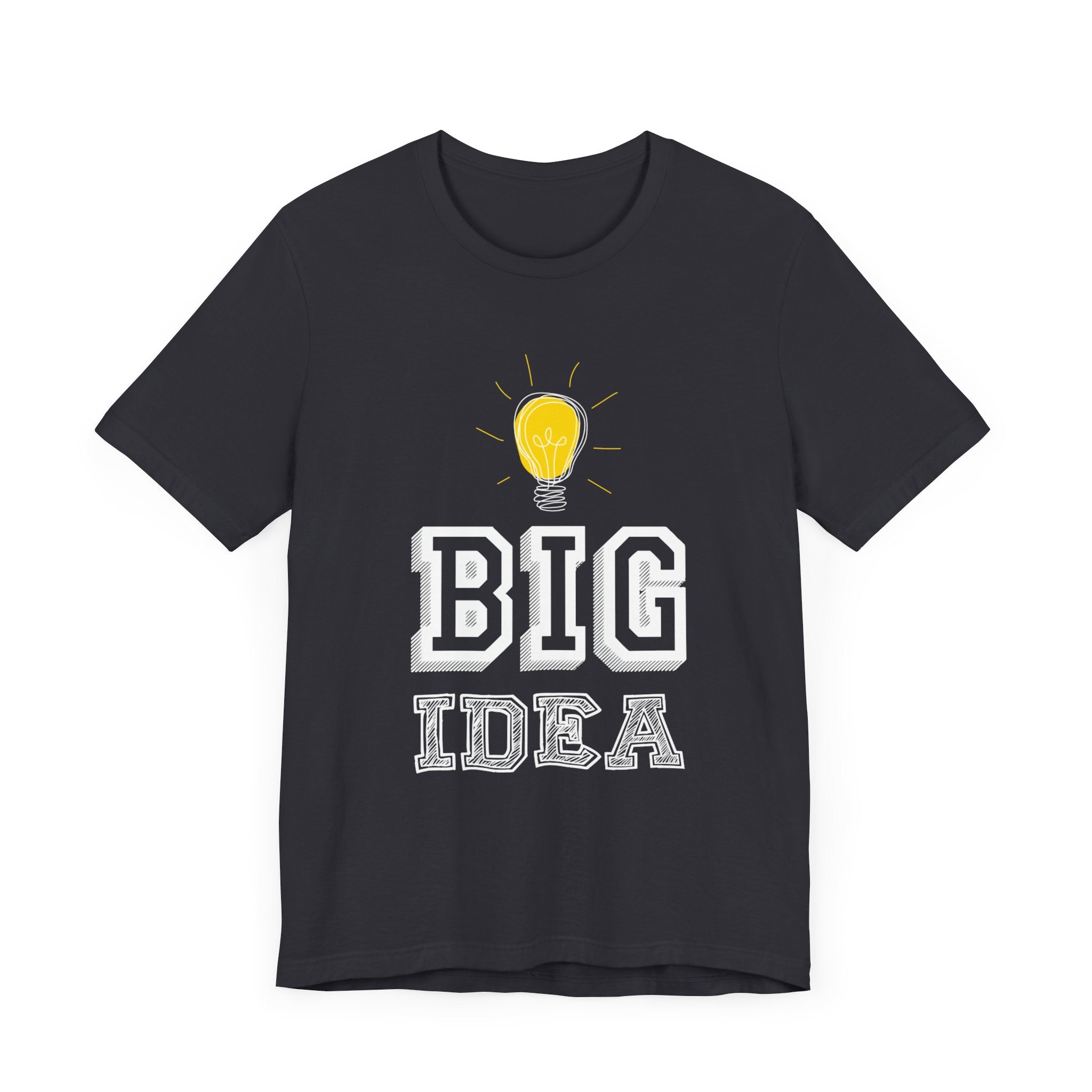 Big Idea T-shirt, New Idea Tshirt, Bulb Shirt, Sayings Unisex Shirt, Crewneck Shirt, Short Sleeve Tee, Gift for Him, Gift for Her