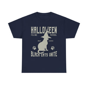 Halloween Black Cats Unite T-shirt - Spooky Kitty Tee - Witchy Cat Shirt