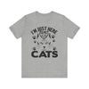 I'm Just Here To Pet All The Cats T-shirt, Cat Tshirt, Pet Shirt, Unisex Shirt, Crewneck Shirt, Short Sleeve Tee, Gift for Him, Gift for Her