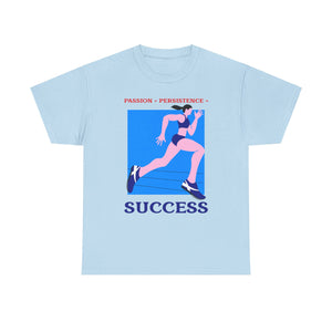 Passion, Persistence, Success, Unisex Heavy Cotton Tee, Motivational Shirt, Inspirational Tee, Empowering Apparel.