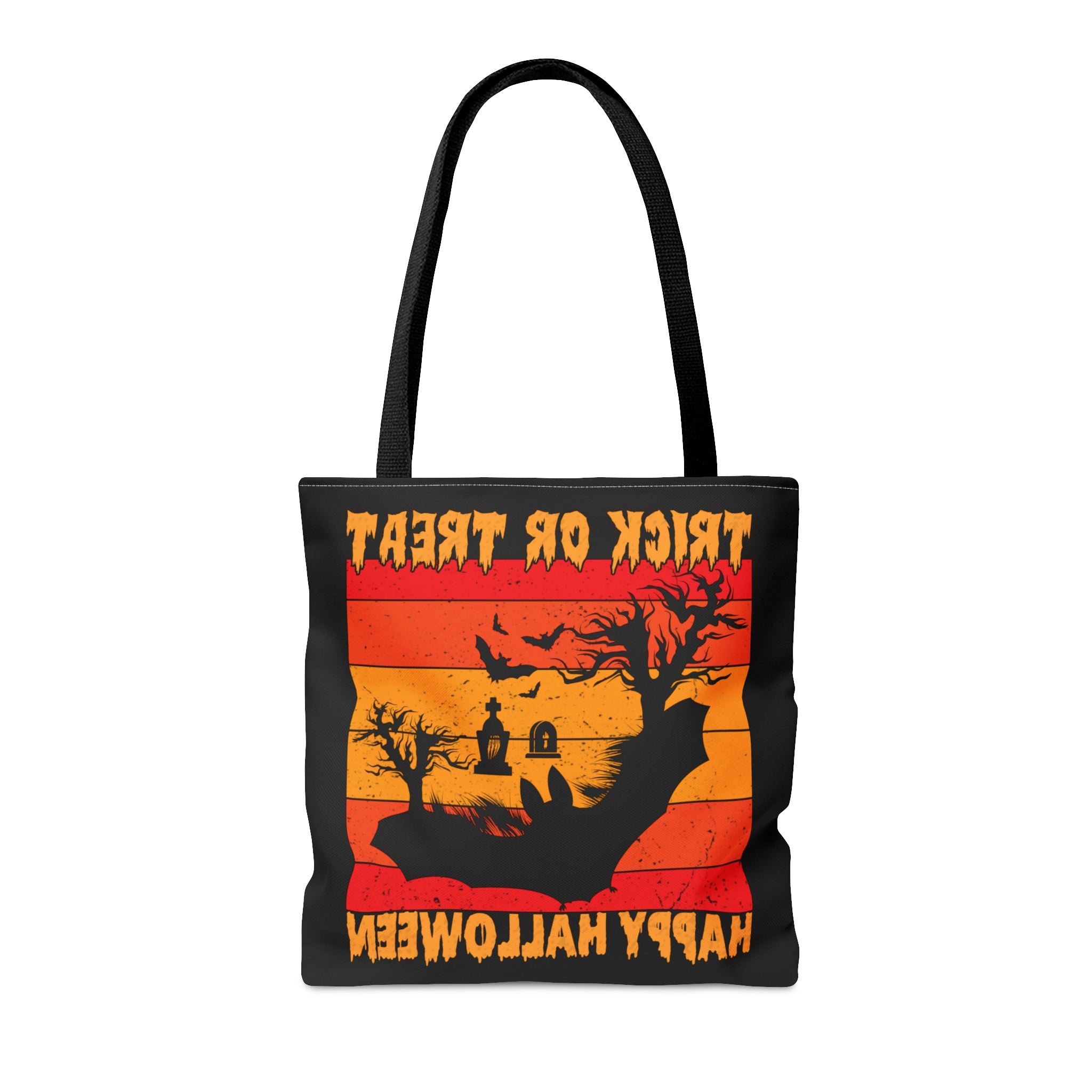 Halloween Candy Bag - 'Trick or Treat Happy Halloween' - Spooky Tote Bag for Sweets Collection