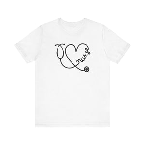 Nurse T-shirt, Doctor Tshirt, Shirt, Nurse Heart Shirt, Crewneck Shirt, Short Sleeve Tee, Gift for Him, Gift for Her