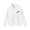 Serpent's Embrace: Striking Hoodie with Snake on Marijuana Leaf Design