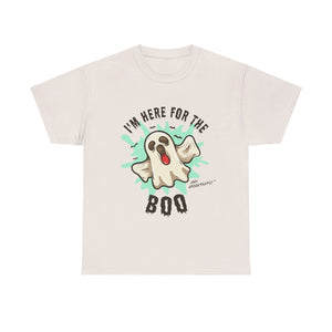 Funny Halloween T-shirt - I'm Here for the BOO - Spooky Ghost Shirt - Halloween Costume Tee