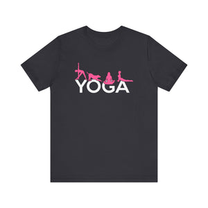 Yoga T-shirt, Yoga Position Tshirt, Meditation Shirt, Yoga Day Unisex Shirt, Crewneck Shirt, Short Sleeve Tee, Gift for Him, Gift for Her