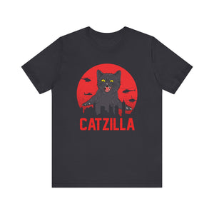 Catzilla T-shirt, Cat Lover Tshirt, Cat Mom Shirt, Animal Unisex Shirt, Pet Crewneck Shirt, Short Sleeve Tee, Gift for Him, Gift for Her