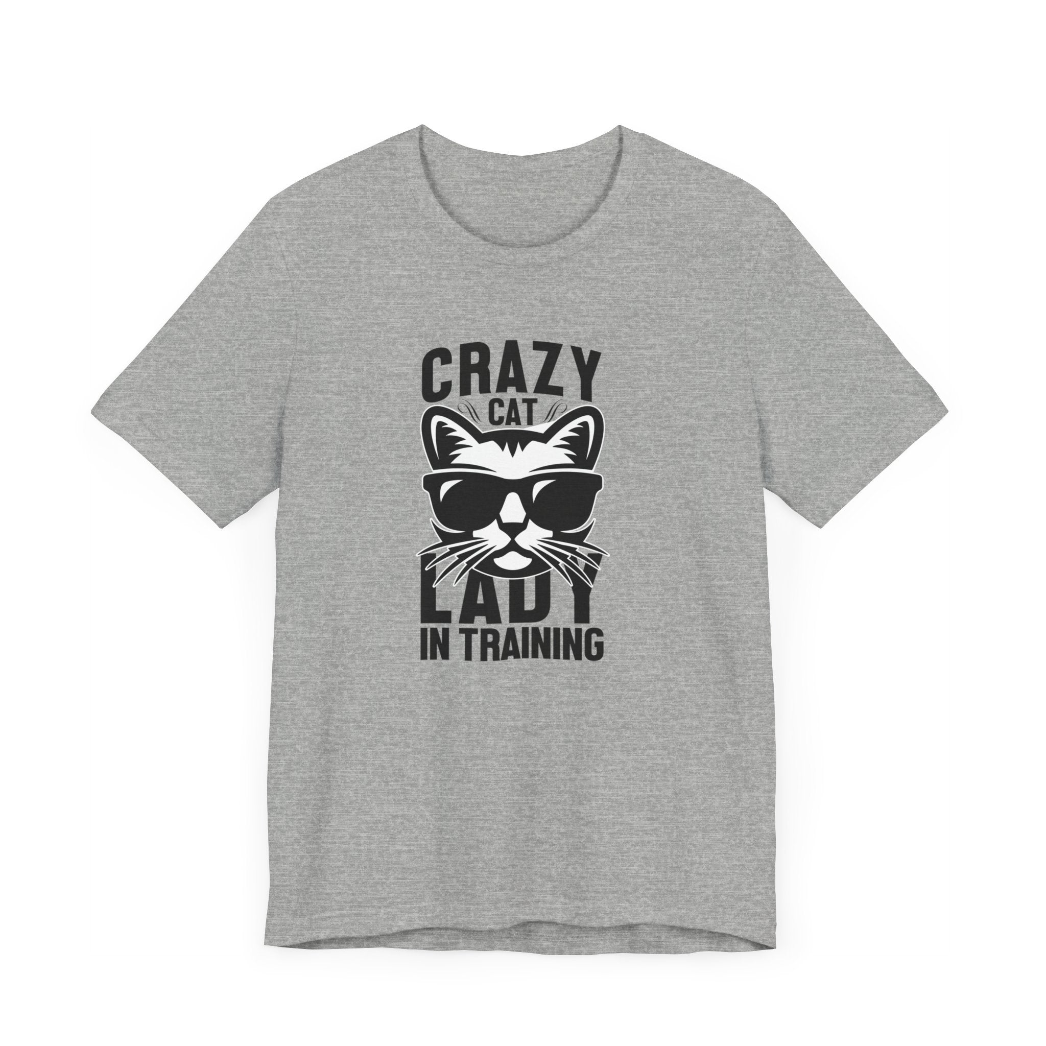 Crazy Cat Lady In Trainning T-shirt, Cat Tshirt, Pet Shirt, Unisex Shirt, Crewneck Shirt, Short Sleeve Tee, Gift for Him, Gift for Her