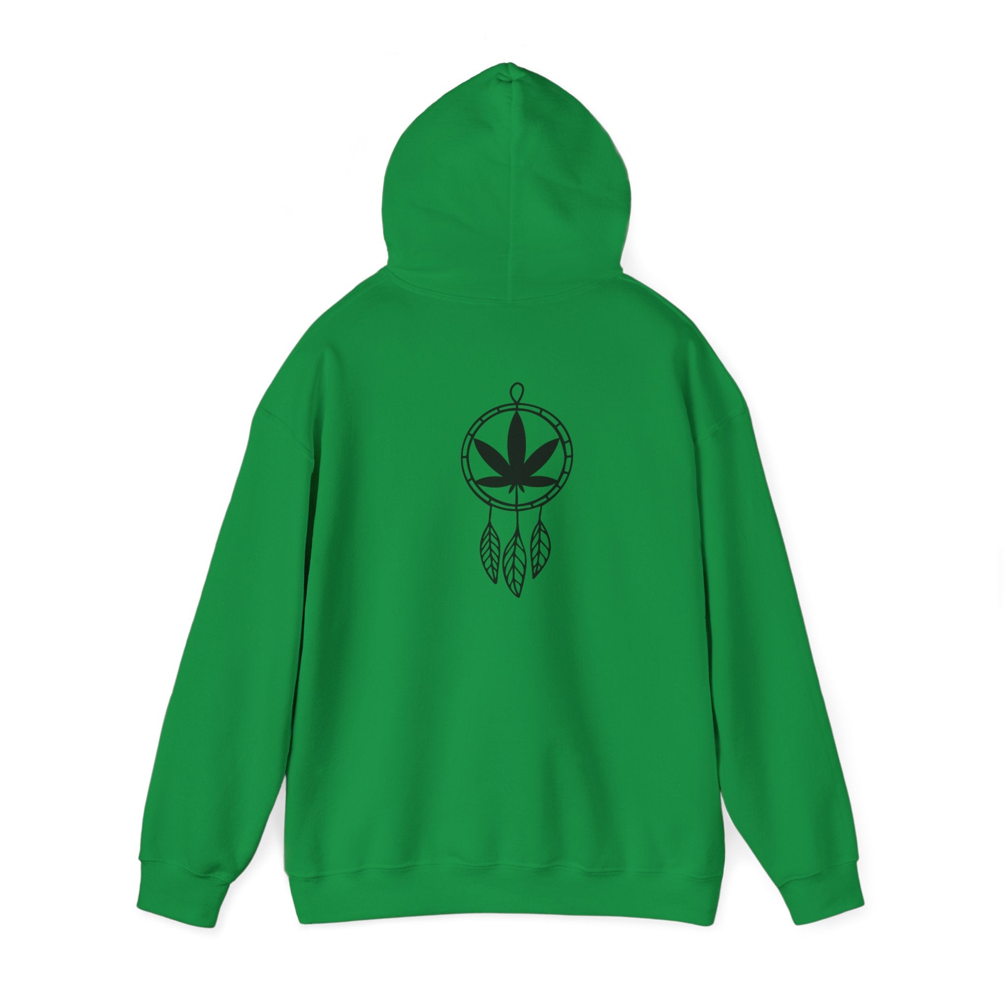 Cannabis Dream Catcher Back Print Hoodie - Nature-Inspired Fashion