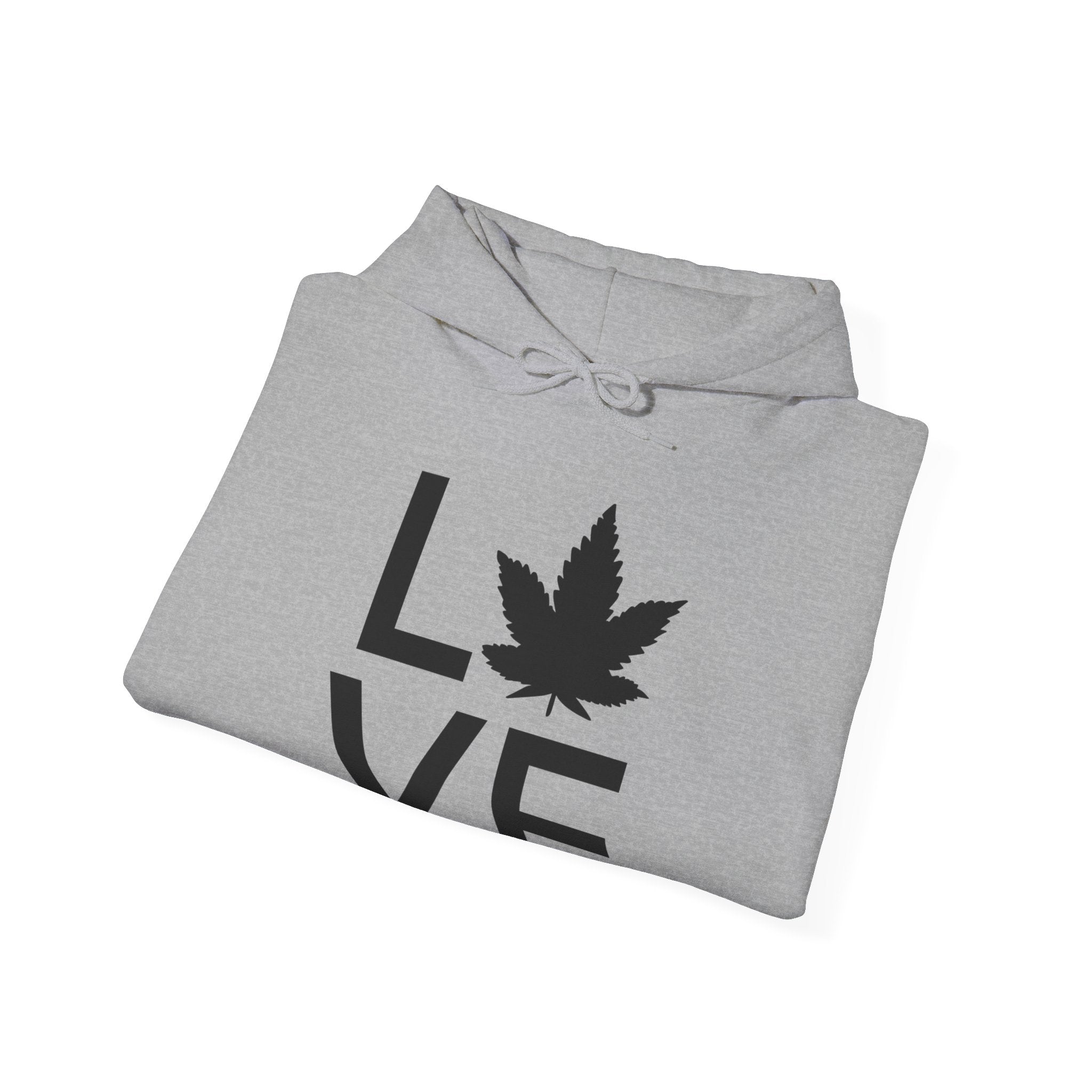 Love Grows: Unique Hoodie with a Marijuana Leaf Twist