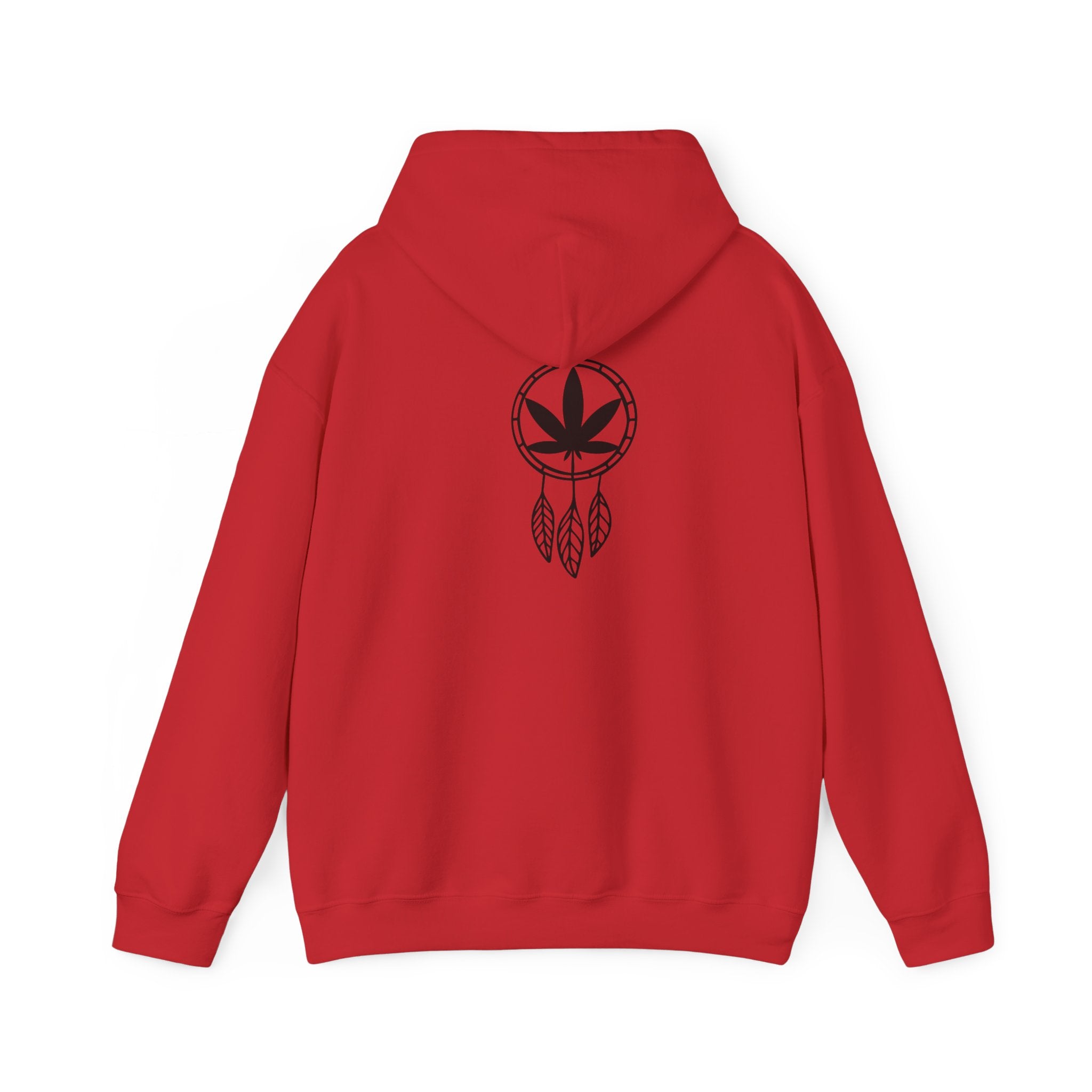 Cannabis Dream Catcher Back Print Hoodie - Nature-Inspired Fashion