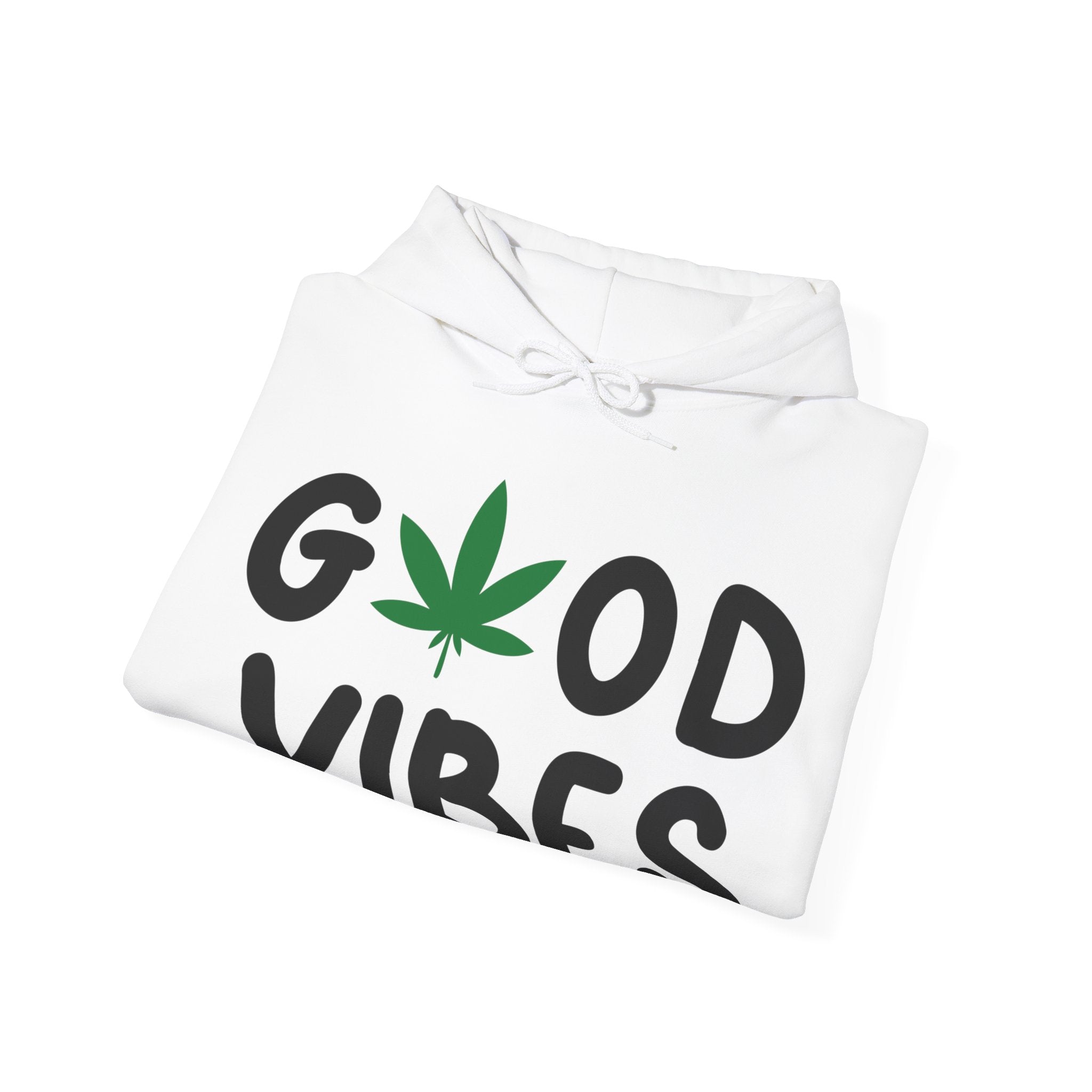 Good Vibes Hoodie - Elevate Your Style with a Cannabis Twist