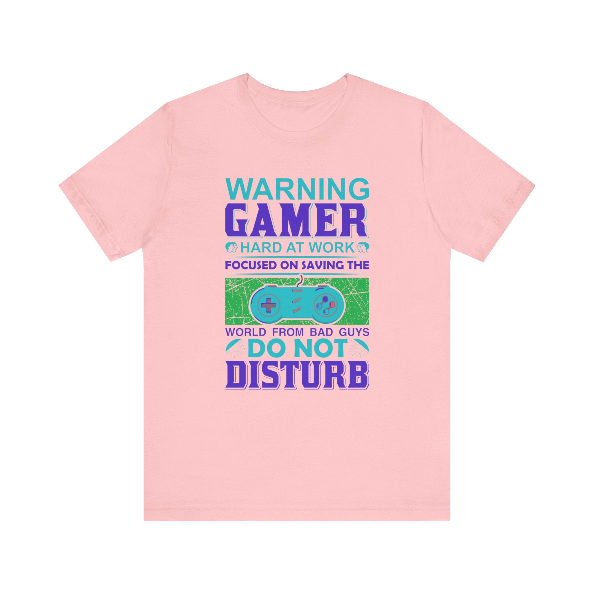 Warning Gamer Hard At Work T-shirt, Game Tshirt, Game Lover Shirt, Unisex Shirt, Crewneck Shirt, Short Sleeve Tee, Gift for Him