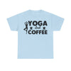 Yoga and Coffee T-Shirt | Mindfulness Tee | Caffeine Lover's Apparel