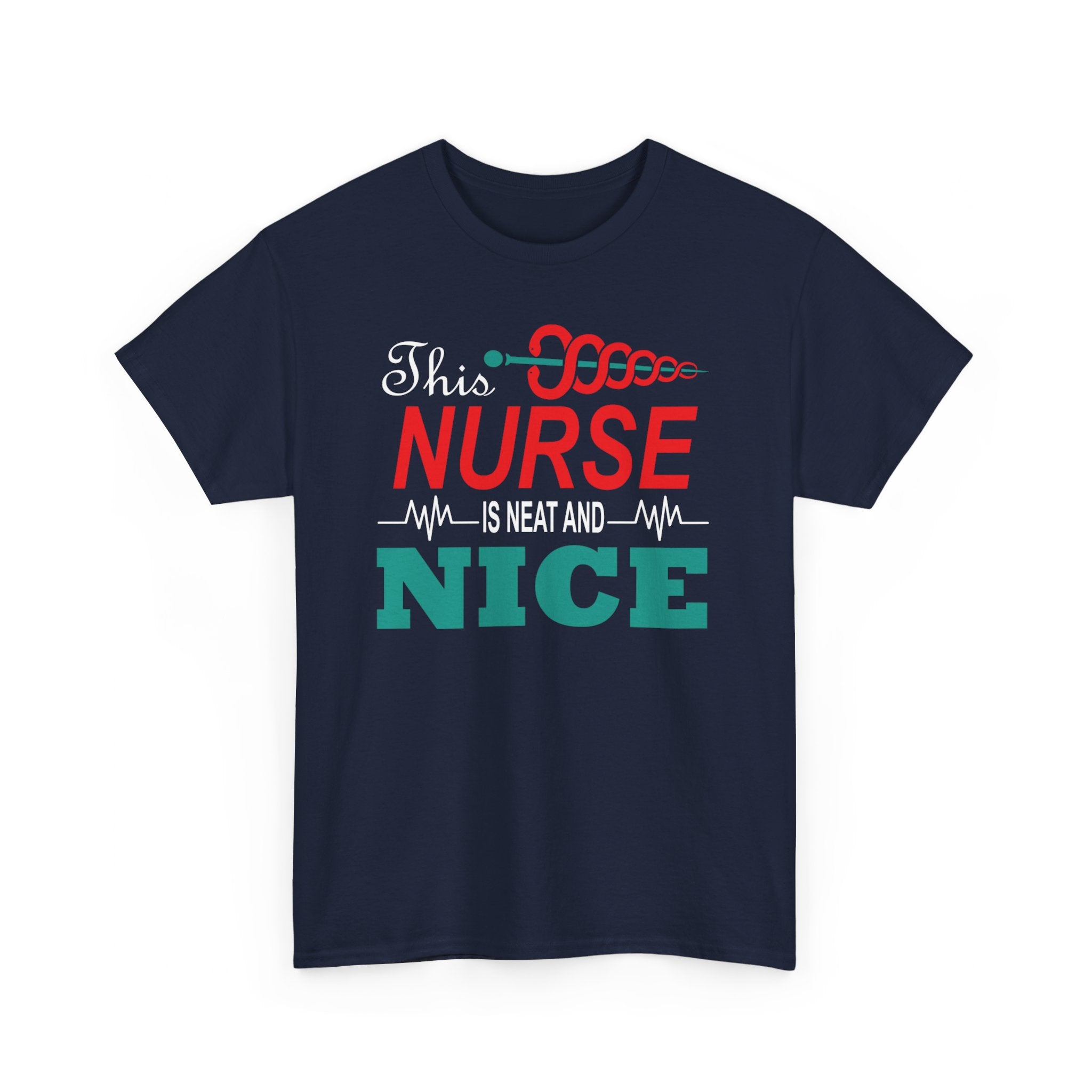 Adorable 'This Nurse is Neat and Nice' T-shirt | Appreciation Tee for Healthcare Heroes | Gift for Nurse