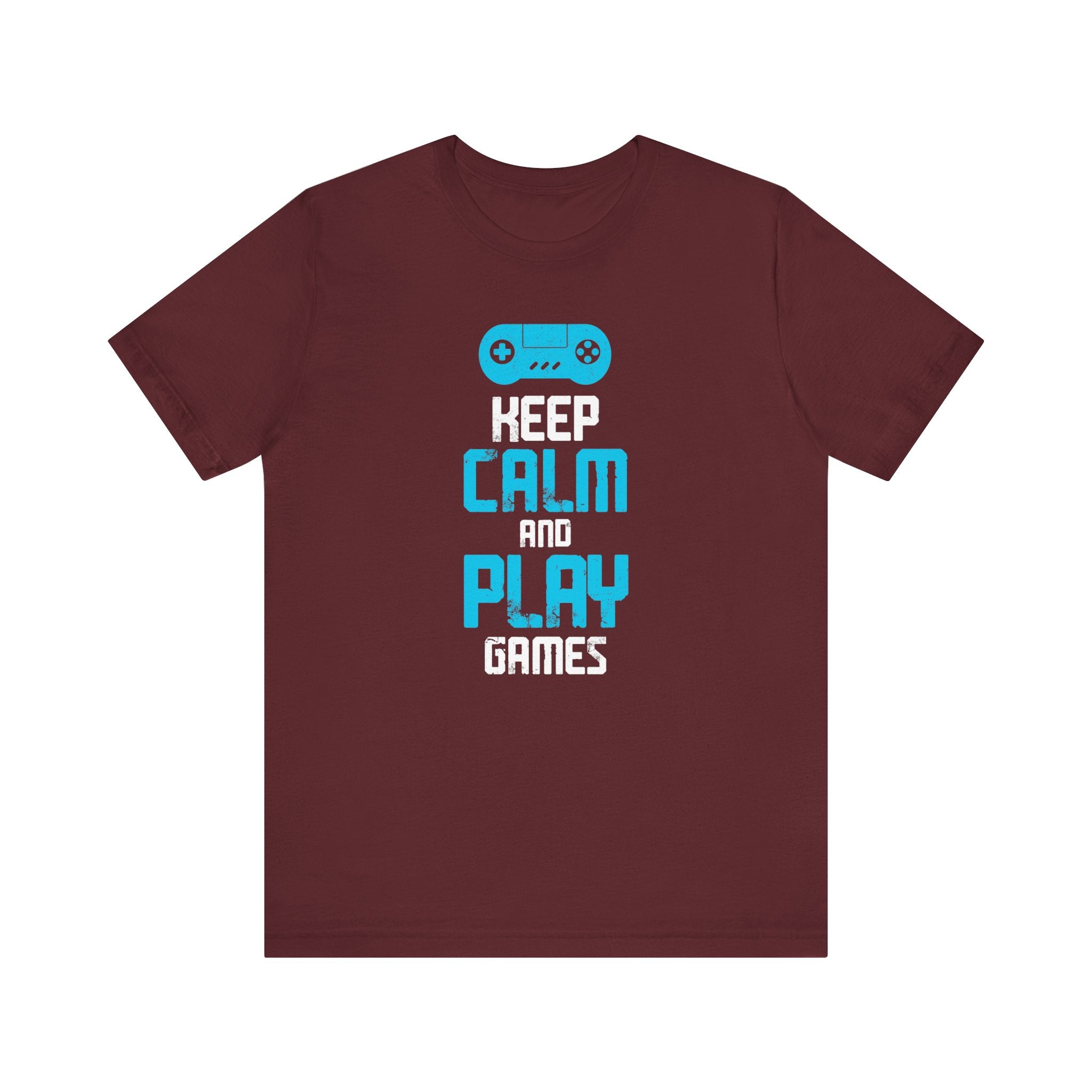 Keep Calm And Play Games T-shirt, Gamer Tshirt, Gaming Shirt, Gameboy Unisex Shirt, Crewneck Shirt, Short Sleeve Tee, Gift for Him