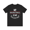 Basketball Lover's Valentine Tee - Sports Enthusiast's Delight - Unisex Jersey Short Sleeve Tee