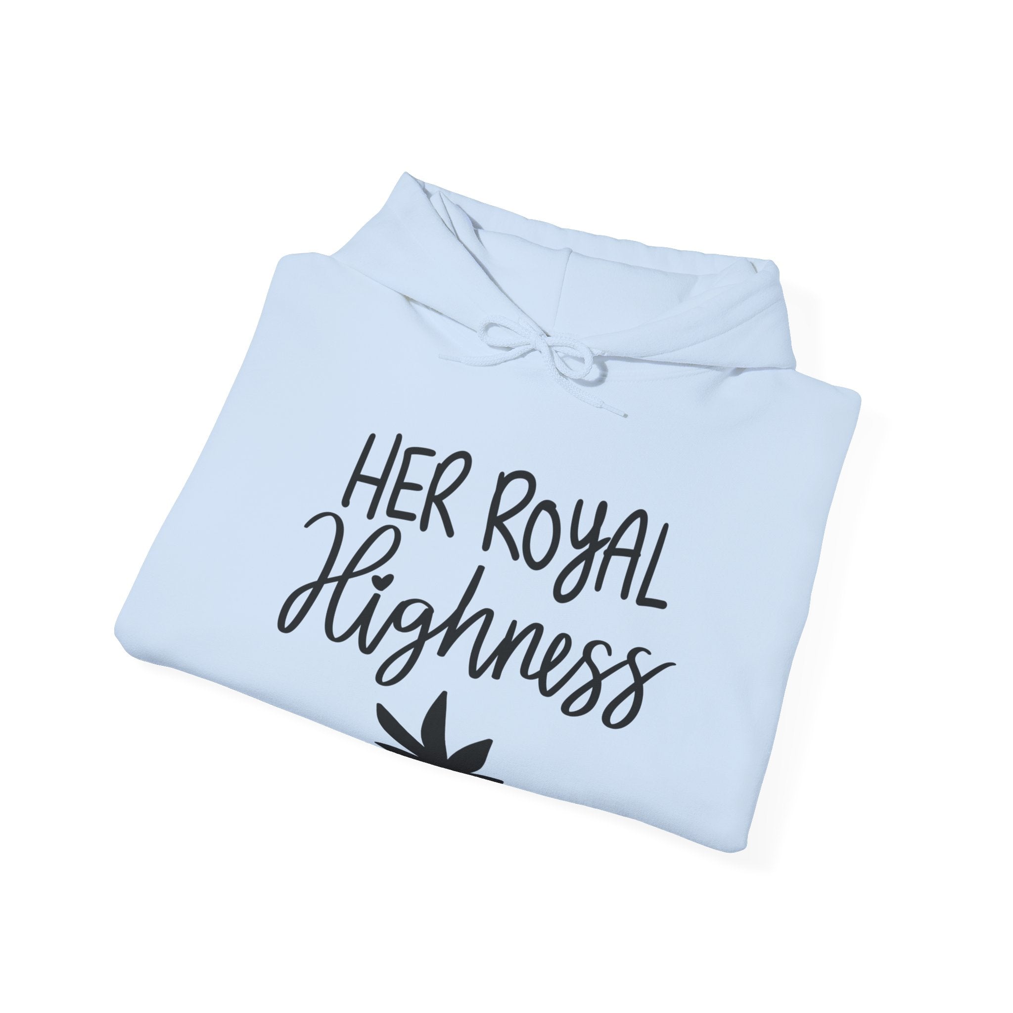 Her Royal Highness Hoodie - Majestic Style with a Cannabis Crown