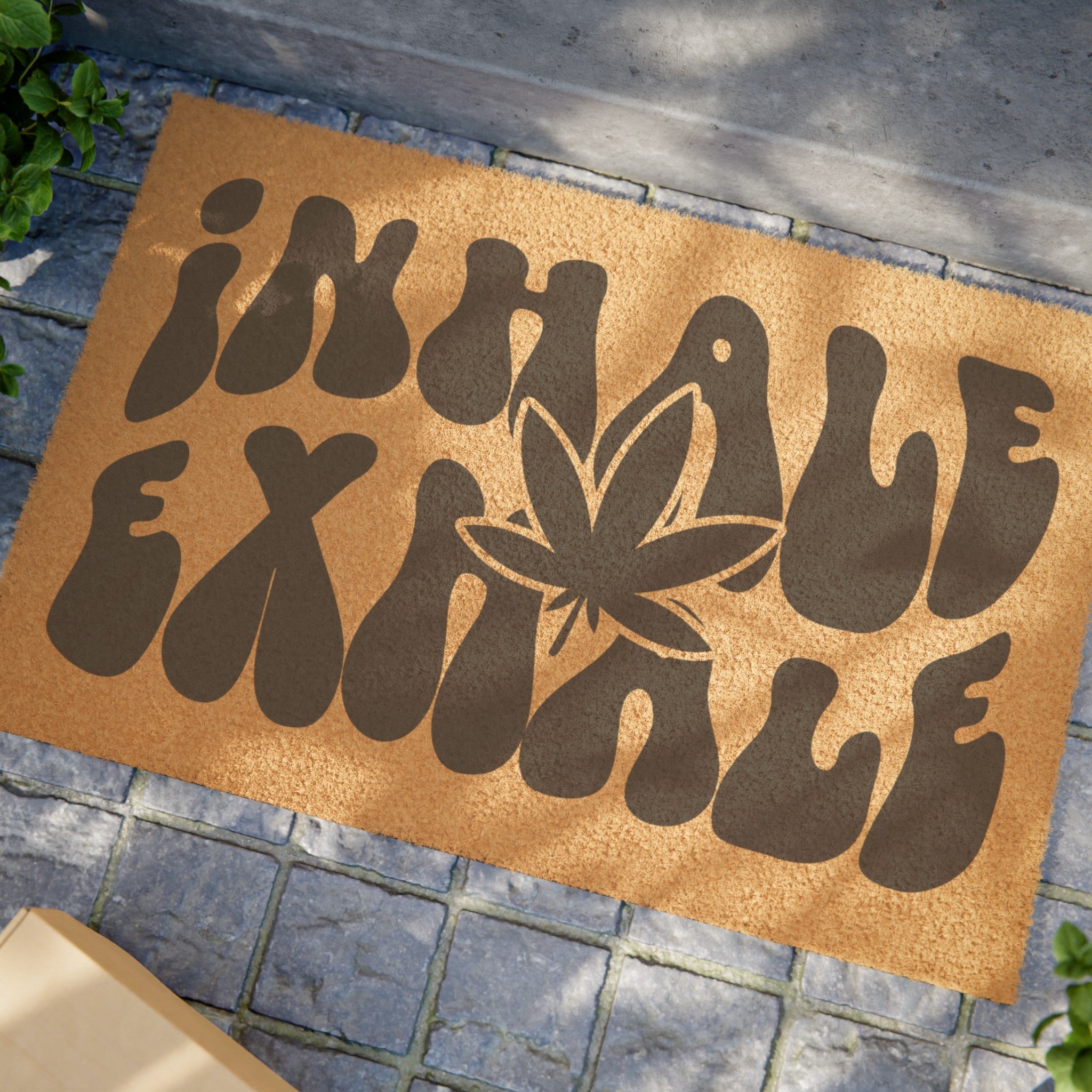 Serene Welcome Mat: 'Inhale Exhale'