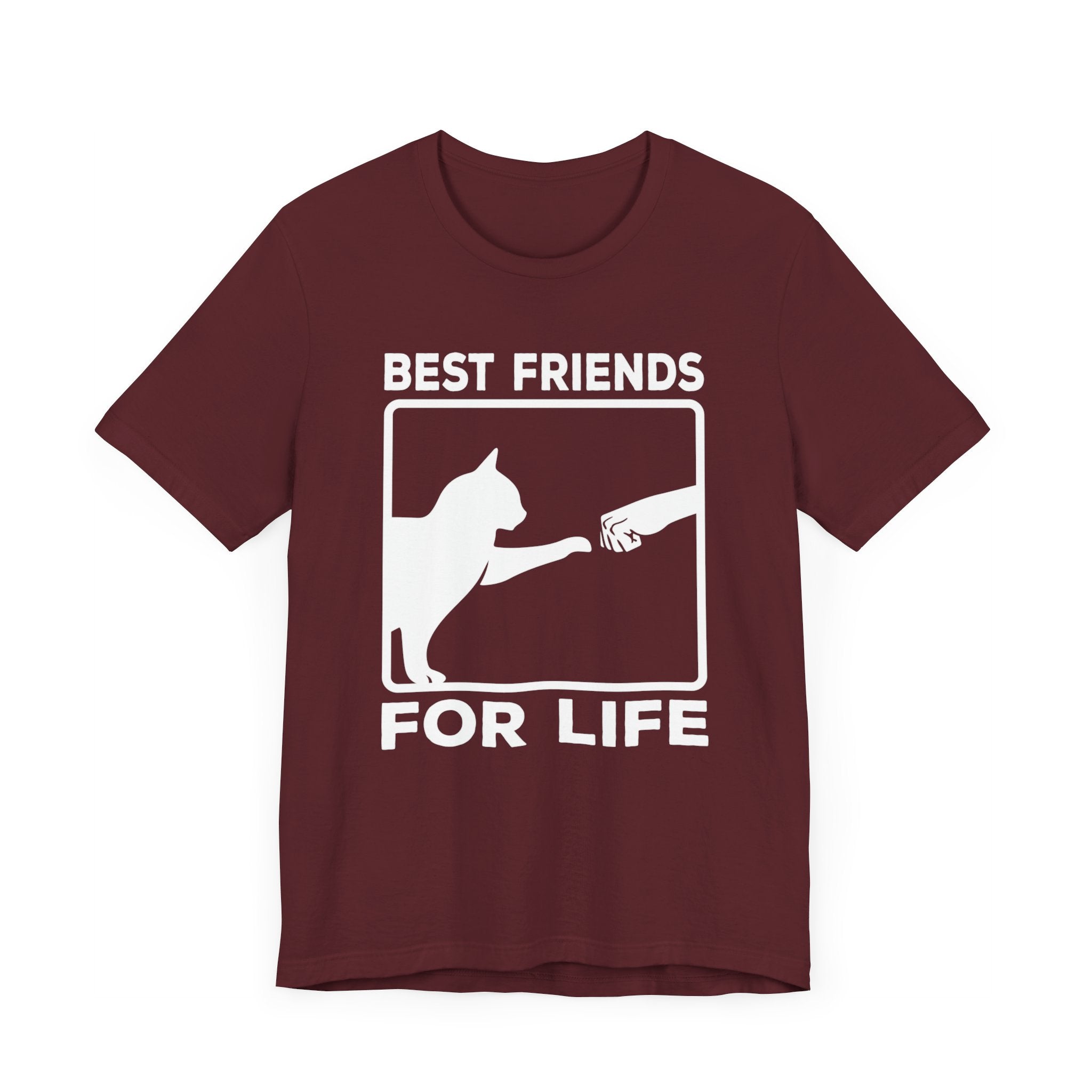 Best Friends For Life T-shirt, Cat Lover Tshirt, Animal Shirt, Unisex Shirt, Crewneck Shirt, Short Sleeve Tee, Gift for Him, Gift for Her