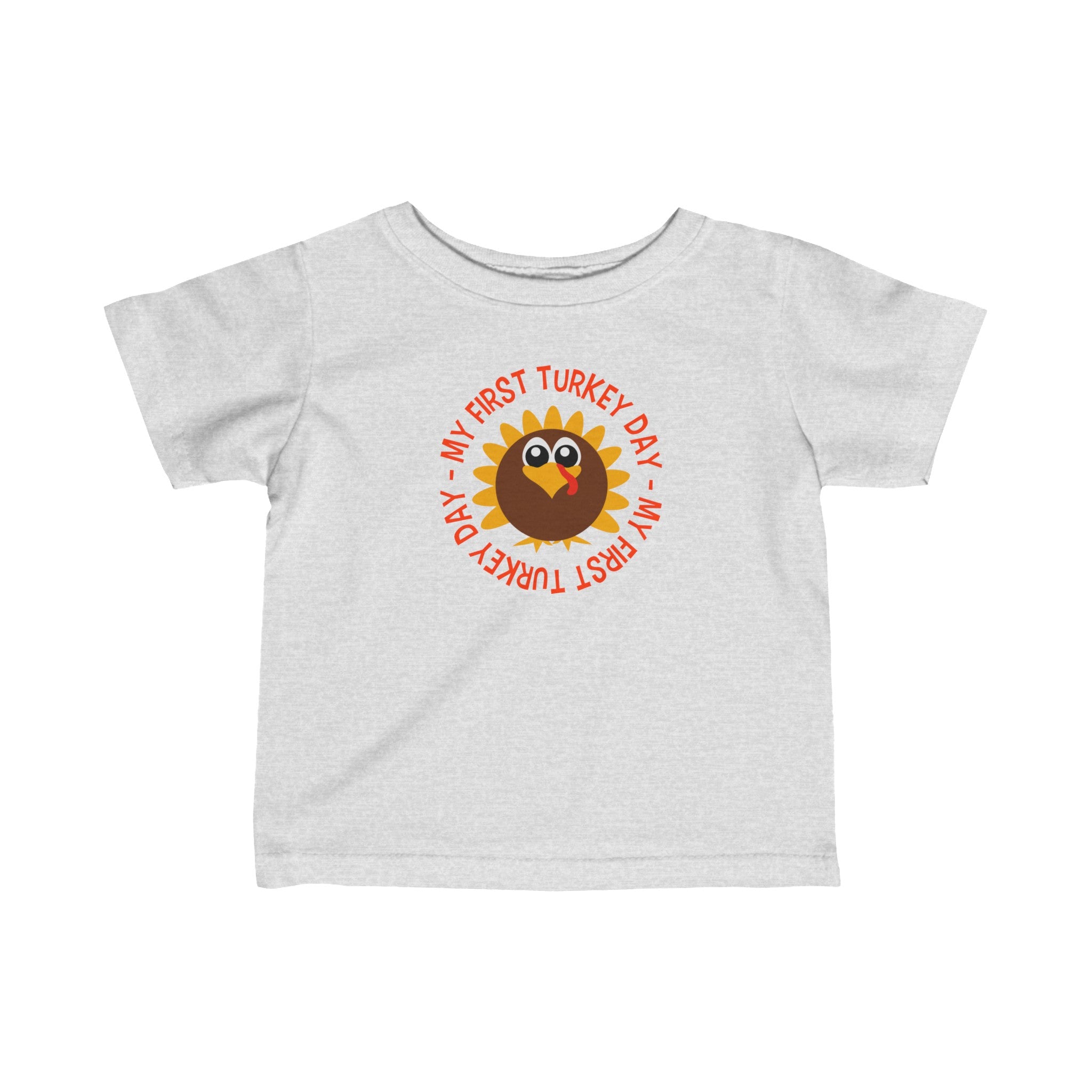 My First Turkey Day Infant Fine Jersey Tee.