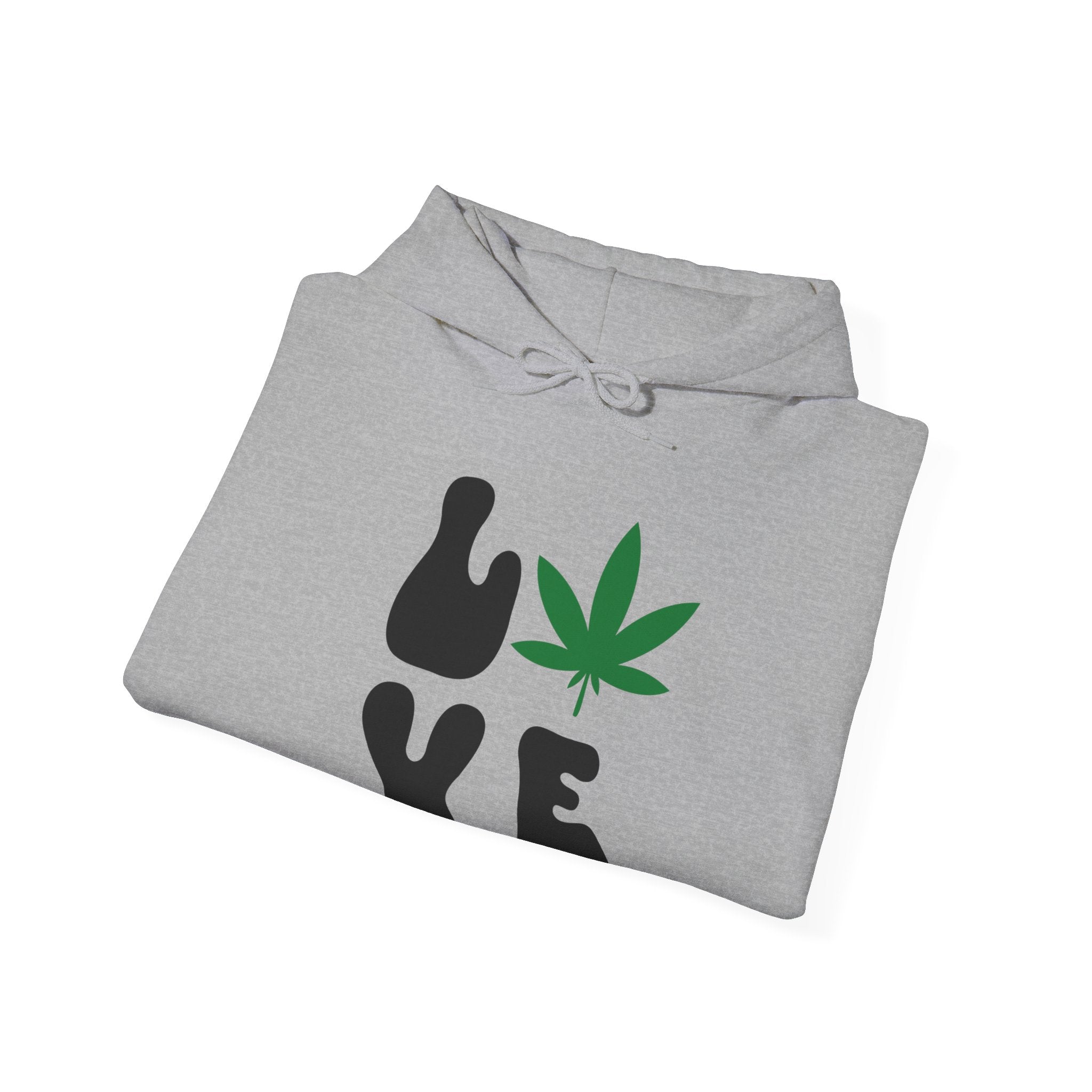 Leaf of Love: Unique Hoodie with a Cannabis Twist