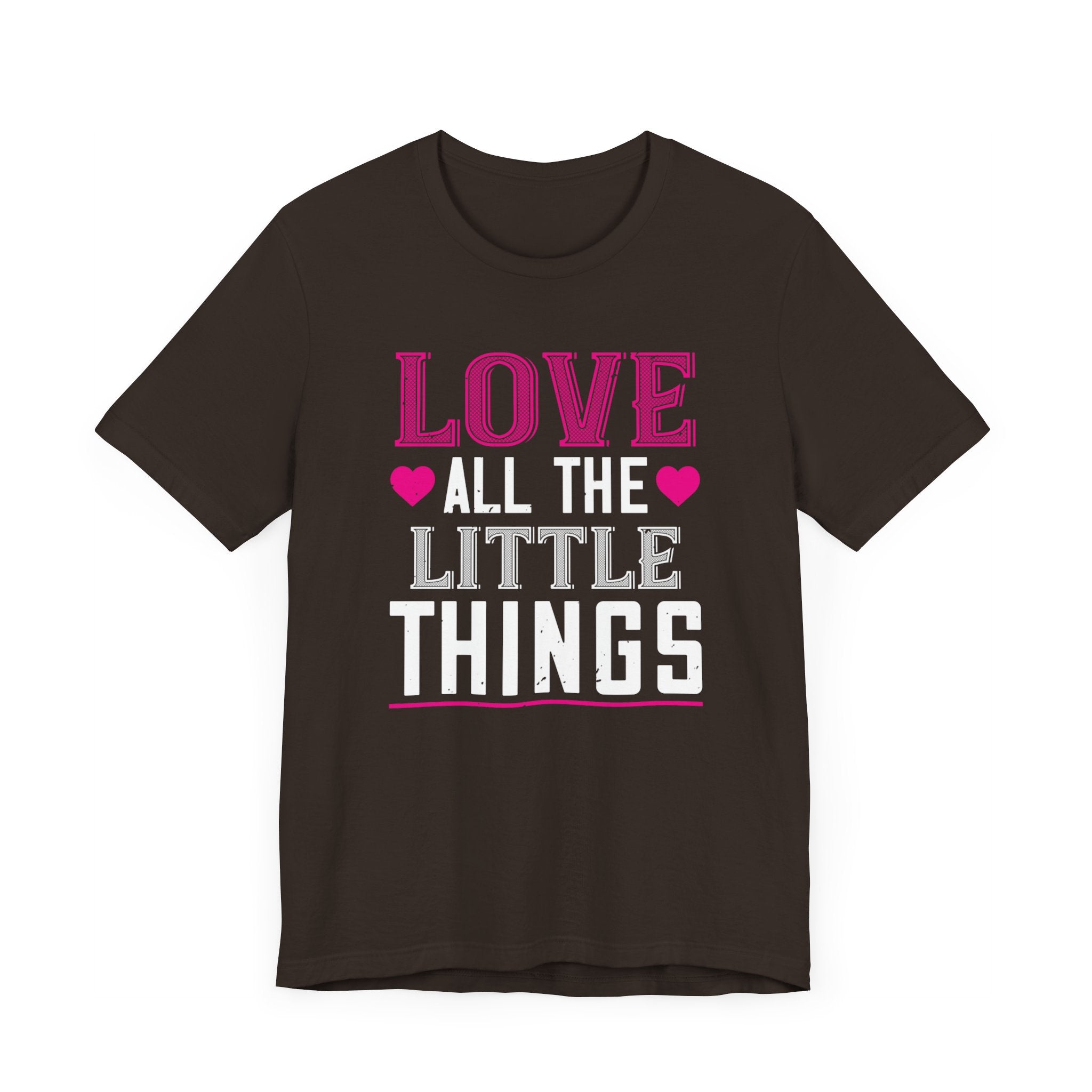 Cherished 'Love All the Little Things' Tee - Heartwarming Shirt - Unisex Jersey Short Sleeve Tee