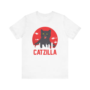 Catzilla T-shirt, Cat Lover Tshirt, Cat Mom Shirt, Animal Unisex Shirt, Pet Crewneck Shirt, Short Sleeve Tee, Gift for Him, Gift for Her