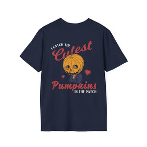 Catch the Cutest Pumpkins T-Shirt - Adorable Pumpkin Patch Tee - Fall Harvest Shirt