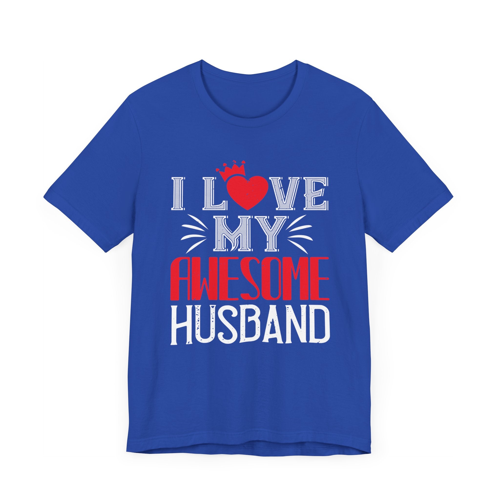 Adoring Wife Tee - I Love My Awesome Husband Unisex Jersey Short Sleeve Tee