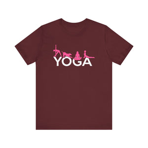 Yoga T-shirt, Yoga Position Tshirt, Meditation Shirt, Yoga Day Unisex Shirt, Crewneck Shirt, Short Sleeve Tee, Gift for Him, Gift for Her