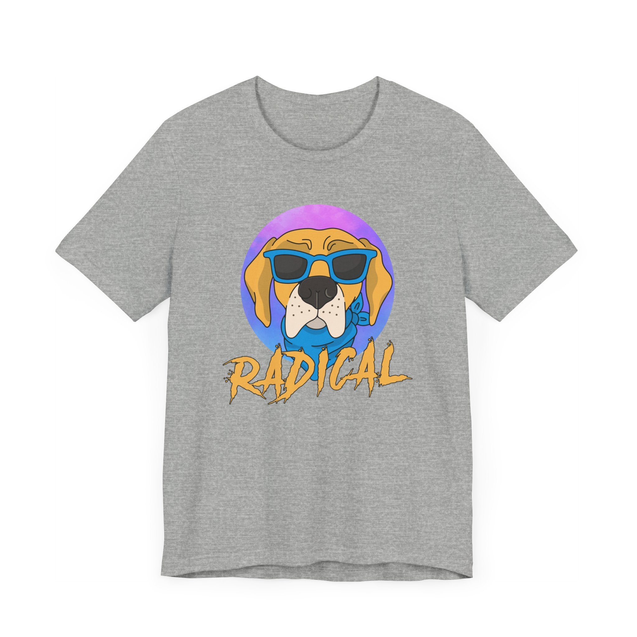 Radical T-shirt, Dog Lover Tshirt, Animal Shirt, Cool Dog Unisex Shirt, Crewneck Shirt, Short Sleeve Tee, Gift for Him, Gift for Her