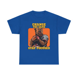 Stay Focused, Change the Game, Motivational Shirt, Inspirational Tee, Empowering Apparel.