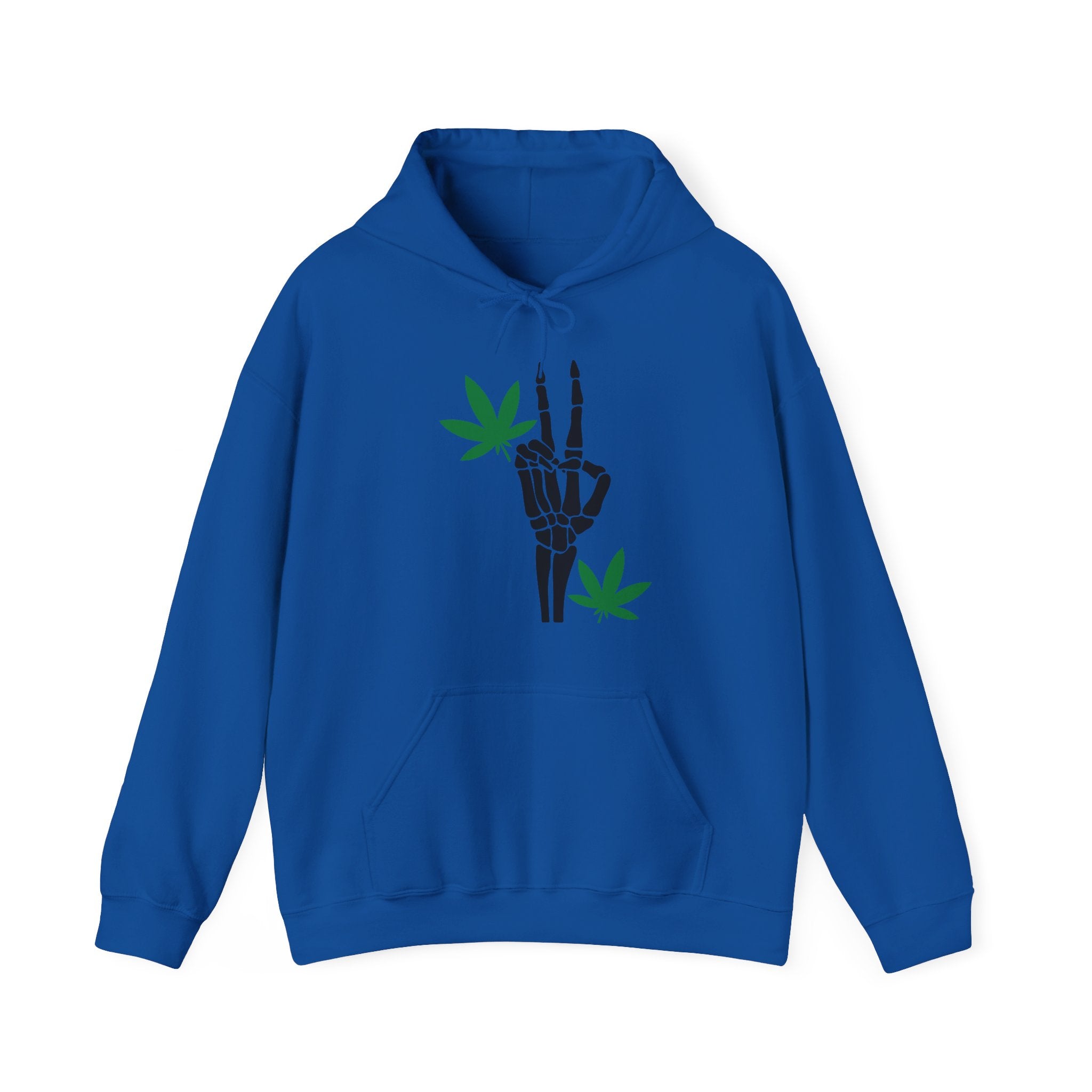 Skeleton Peace Sign Hoodie: A Cannabis-Inspired Statement Piece