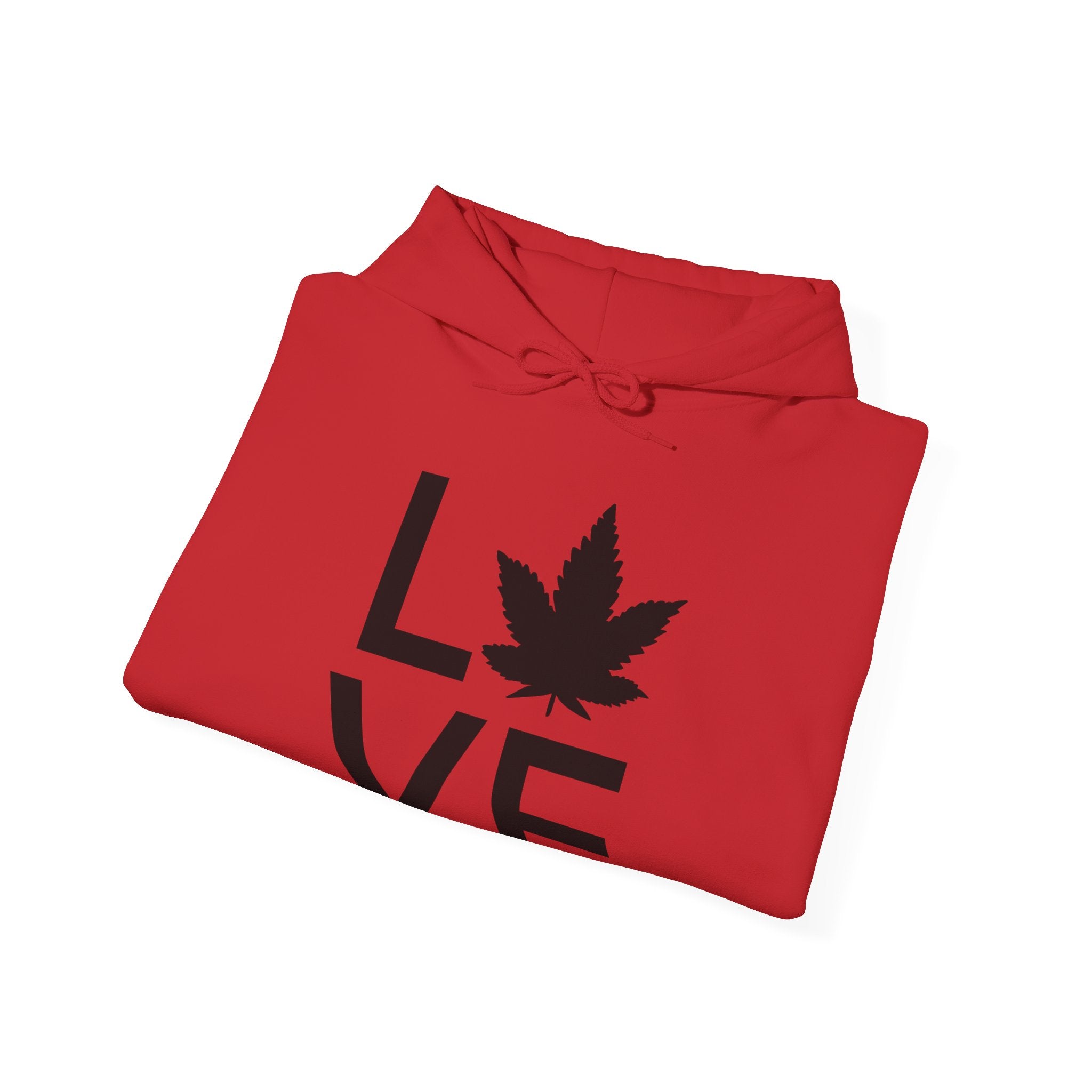 Love Grows: Unique Hoodie with a Marijuana Leaf Twist