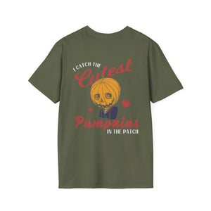 Catch the Cutest Pumpkins T-Shirt - Adorable Pumpkin Patch Tee - Fall Harvest Shirt