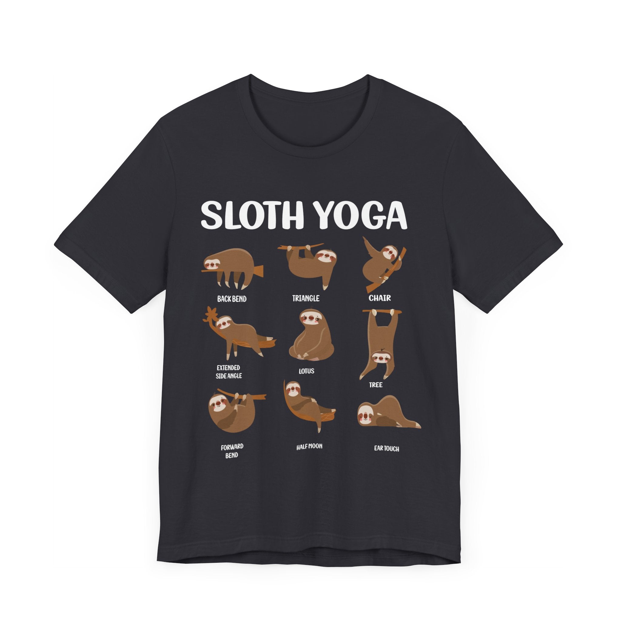 Sloth Yoga T-shirt, Yoga Tshirt, Sloth Lover Shirt, Animal Unisex Shirt, Pet Crewneck Shirt, Short Sleeve Tee, Gift for Him, Gift for Her