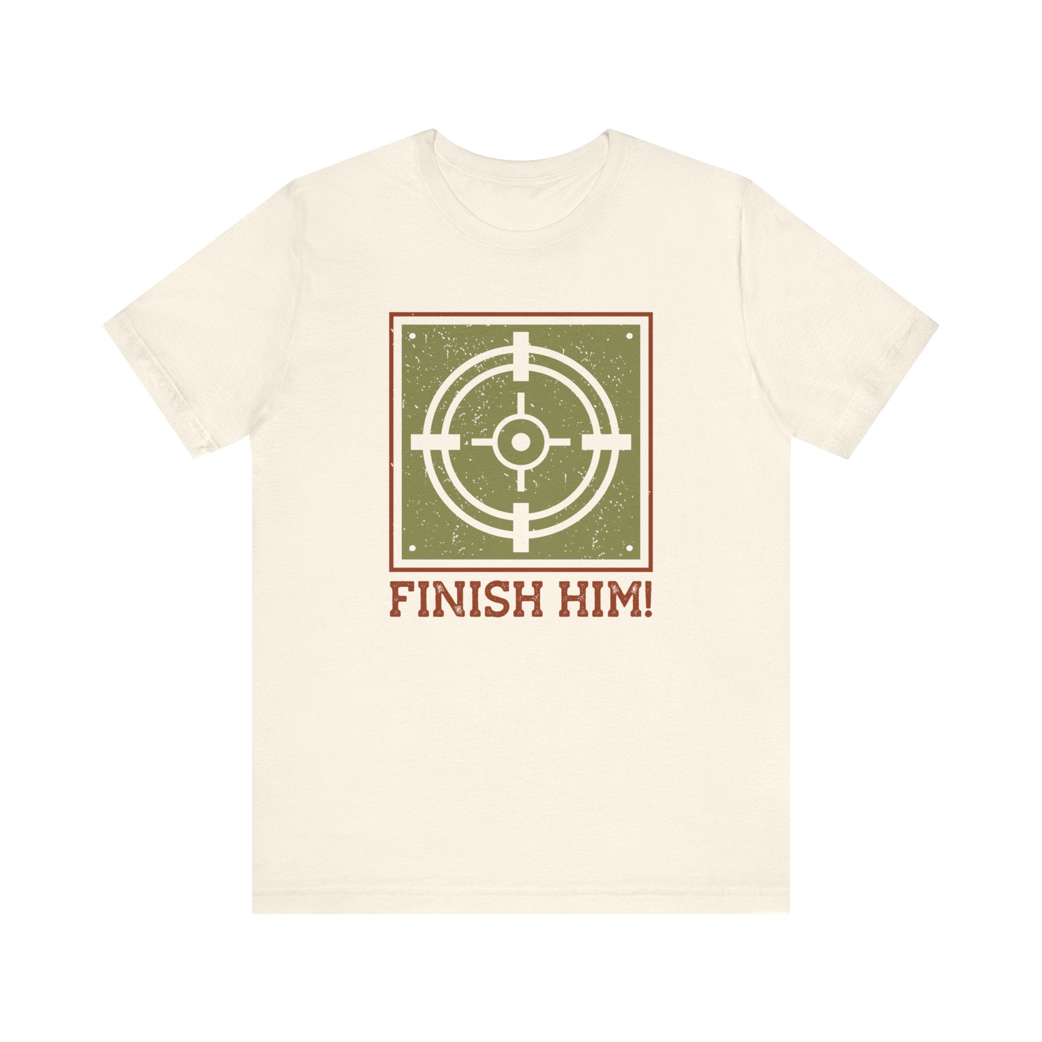 Finish Him T-shirt, Target Tshirt, Gamer Shirt, Pubg Unisex Shirt, Crewneck Shirt, Short Sleeve Tee, Gift for Him, Gift for Her