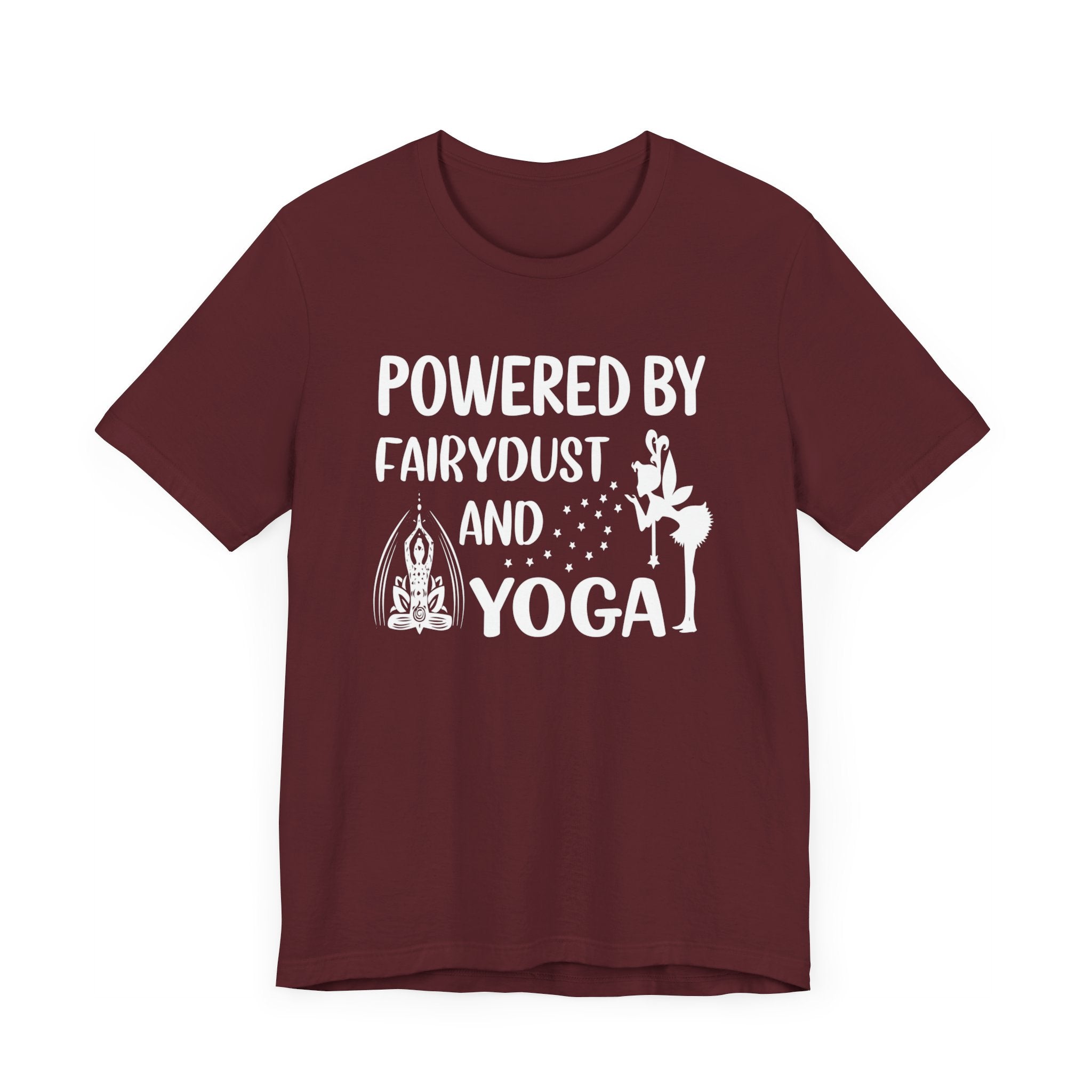 Powered By Fairydust T-shirt, Yoga Tshirt, Meditation Shirt, Unisex Shirt, Crewneck Shirt, Short Sleeve Tee, Gift for Him, Gift for Her